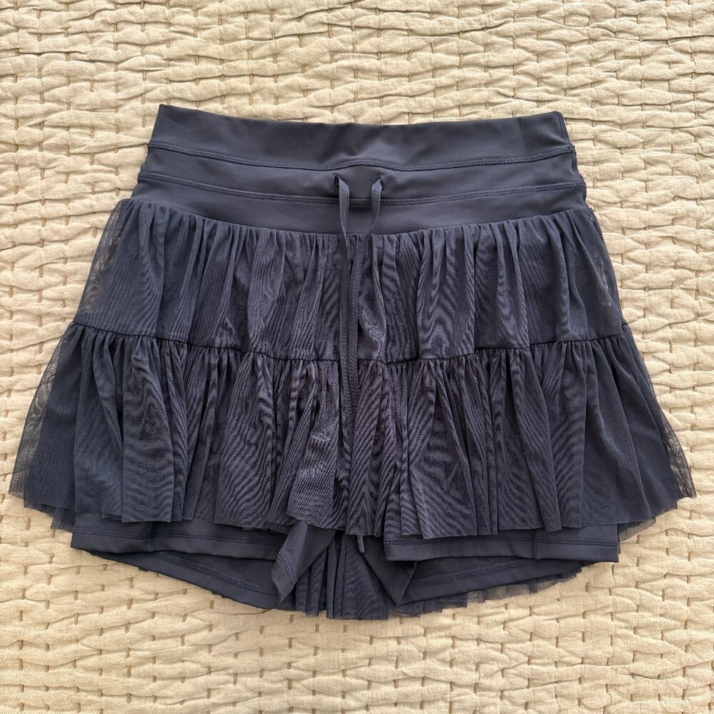 POPFLEX Black Ruffled Skort
